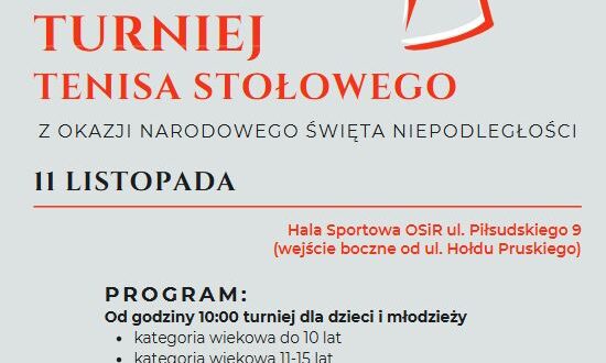 Turniej Tenisa Stołowego