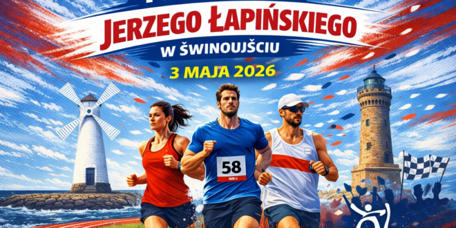 Uczestnicy biegu podczas I Memoriału Jerzego Łapińskiego na Stadionie Miejskim OSiR