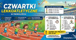 Młodzi sportowcy podczas Czwartków Lekkoatletycznych na Stadionie Miejskim w Świnoujściu