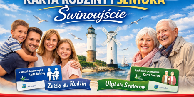 Informacja o przystąpieniu Świnoujścia do programu Zachodniopomorska Karta Rodziny i Karta Seniora