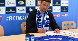 Tomasz Pawliczak – nowy trener Floty Świnoujście podczas oficjalnej prezentacji