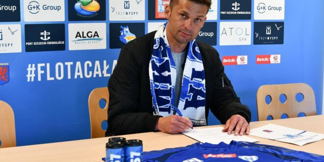 Tomasz Pawliczak – nowy trener Floty Świnoujście podczas oficjalnej prezentacji