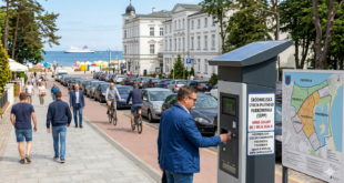 Parkometr w Śródmiejskiej Strefie Płatnego Parkowania w Świnoujściu