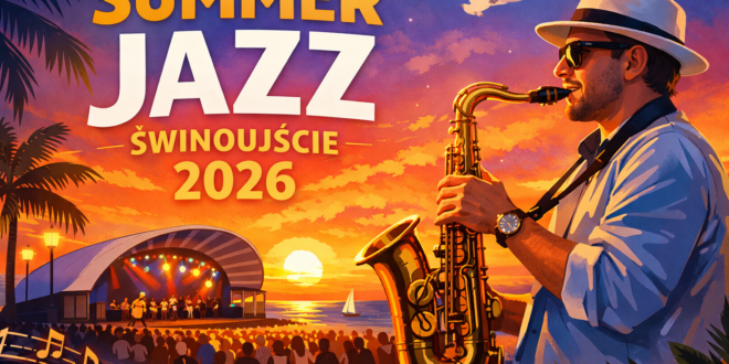 Scena Muszli Koncertowej w Świnoujściu podczas wydarzenia kulturalnego
