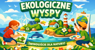 Dzieci tworzące plakaty ekologiczne podczas konkursu w Świnoujściu