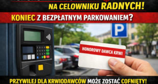 Świnoujście, kontrowersje wokół ulg dla krwiodawców, zmiany uchwały, parkingi miejskie