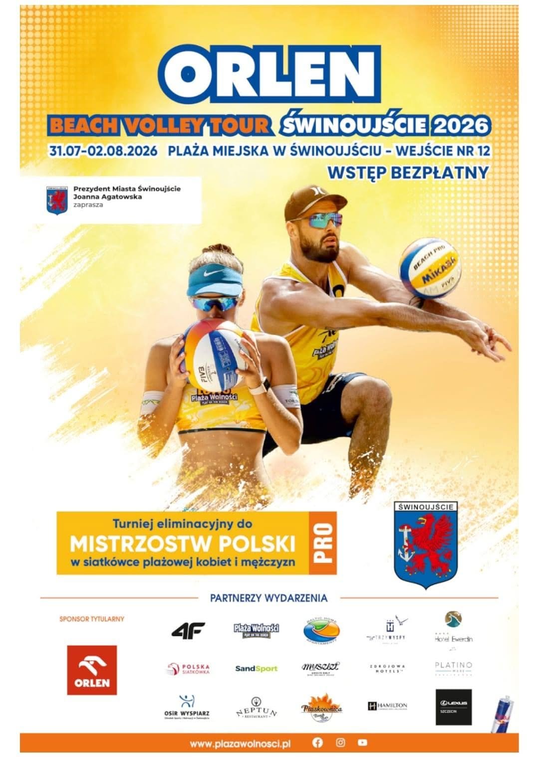 Wielkie siatkarskie emocje nad Bałtykiem! Sprawdź szczegóły ORLEN BEACH VOLLEY TOUR ŚWINOUJŚCIE 2026