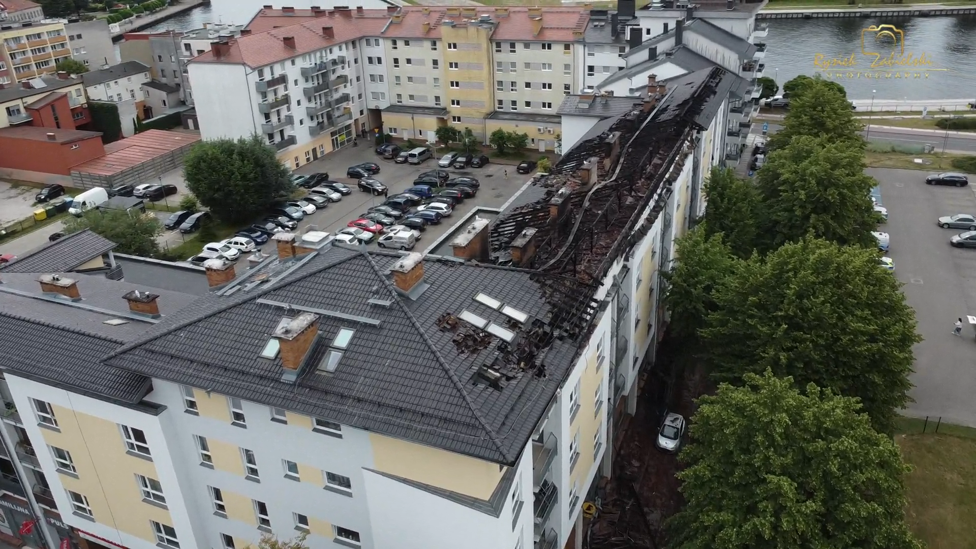 Pomoc dla poszkodowanych po pożarze w budynku przy ul. Grunwaldzkiej