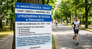 Utrudnienia w ruchu 46. Maraton Świnoujście–Wolgast