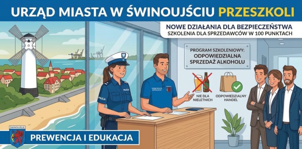 Urząd Miasta w Świnoujściu przeszkoli sprzedawców alkoholu.