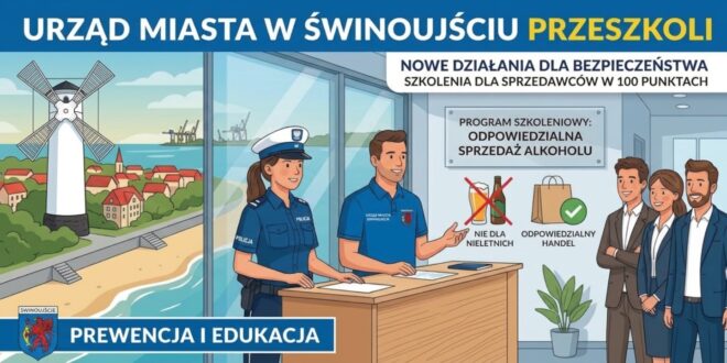 Urząd Miasta w Świnoujściu przeszkoli sprzedawców alkoholu.